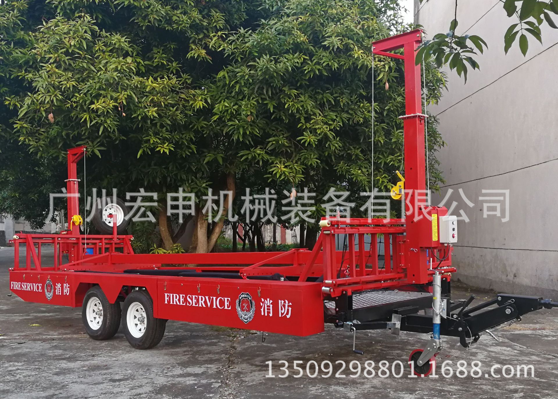 C9031Z型自装自卸式冲锋舟拖车（手自一体型）-5